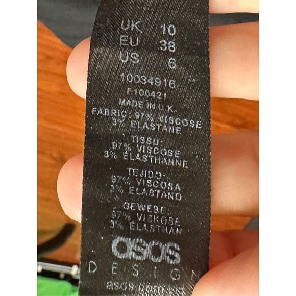 asos Black Slip on Jumper. Size US 6 - Picture 6 of 8